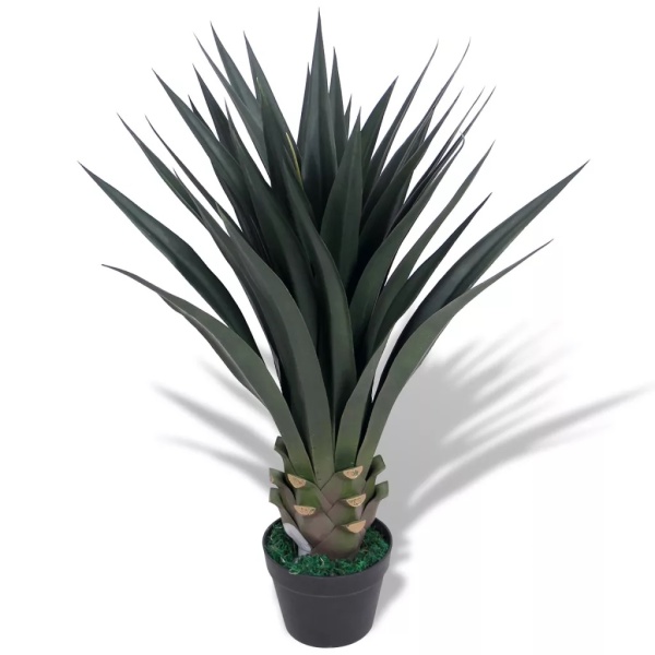 Plantă Artificială Yucca Cu Ghiveci 90 cm Verde 244429